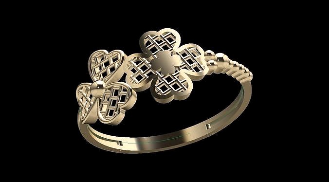 HALF RING RHINO DESIGN | 3D