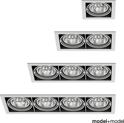 Delta Light Grid In spotlights collection 3D Model