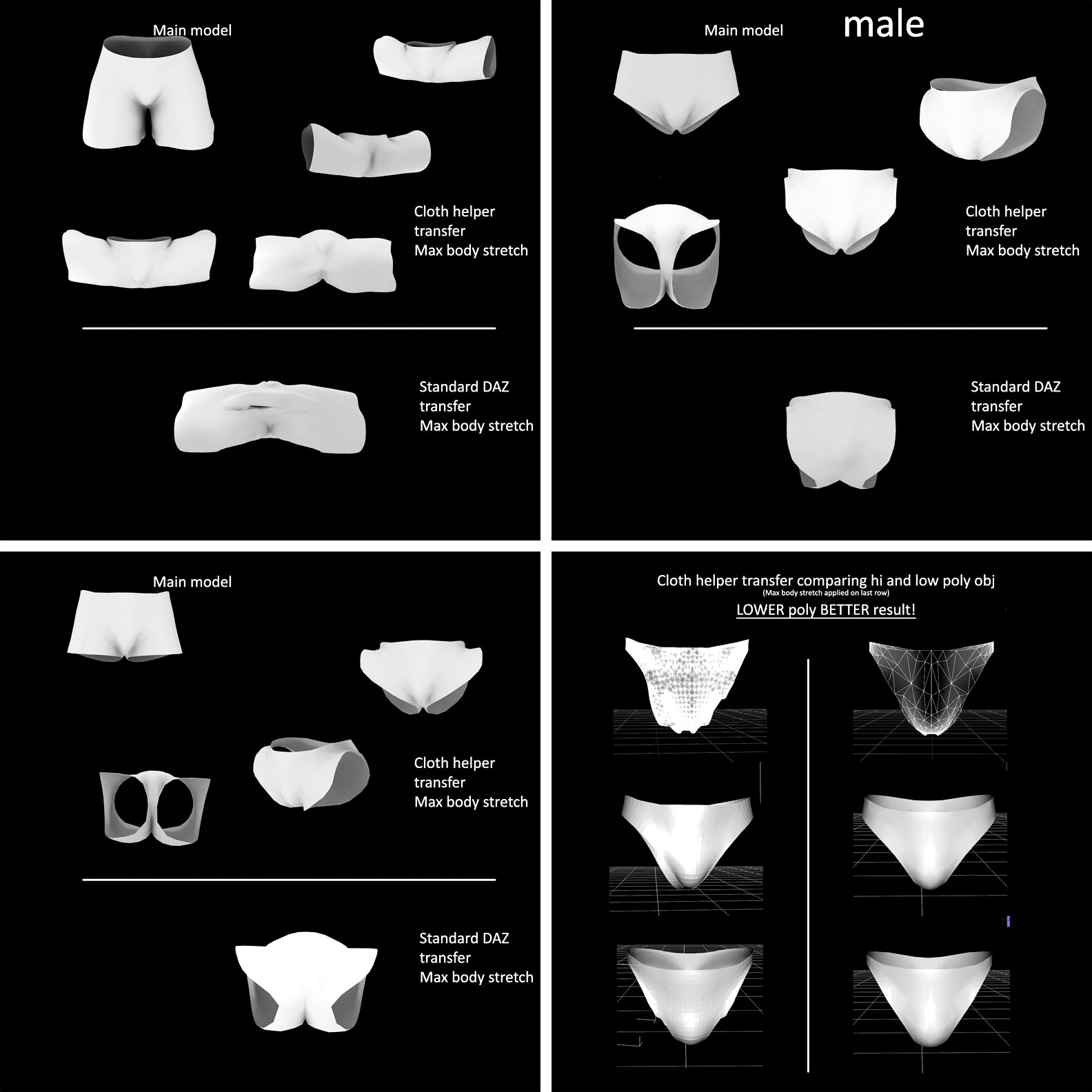 Cloth Helper for G3F and G3M