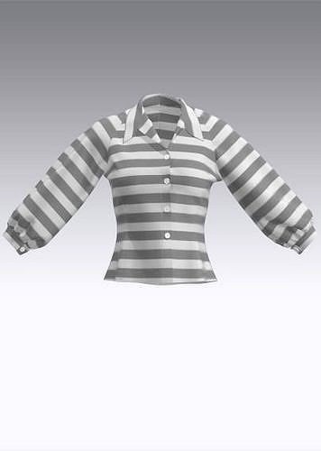 Woman striped blouse