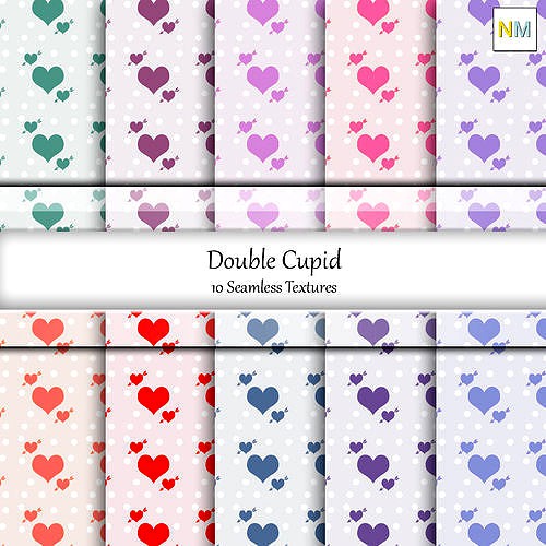 Double Cupid Seamless Textures Se