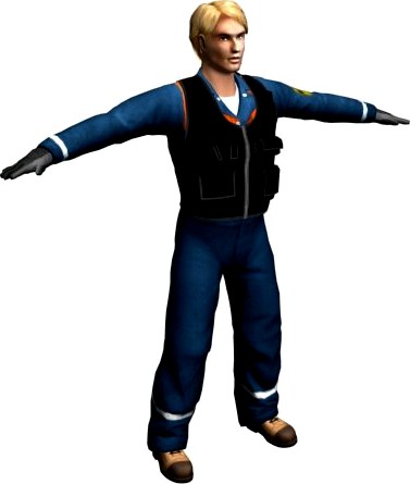 Russian Rescue Officer 3D Model