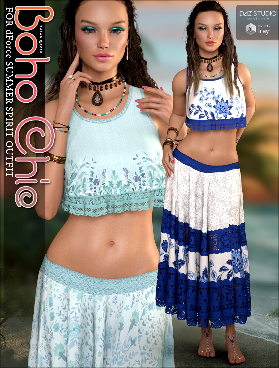 Boho Chic for dForce Summer Spirit Outfit G8F