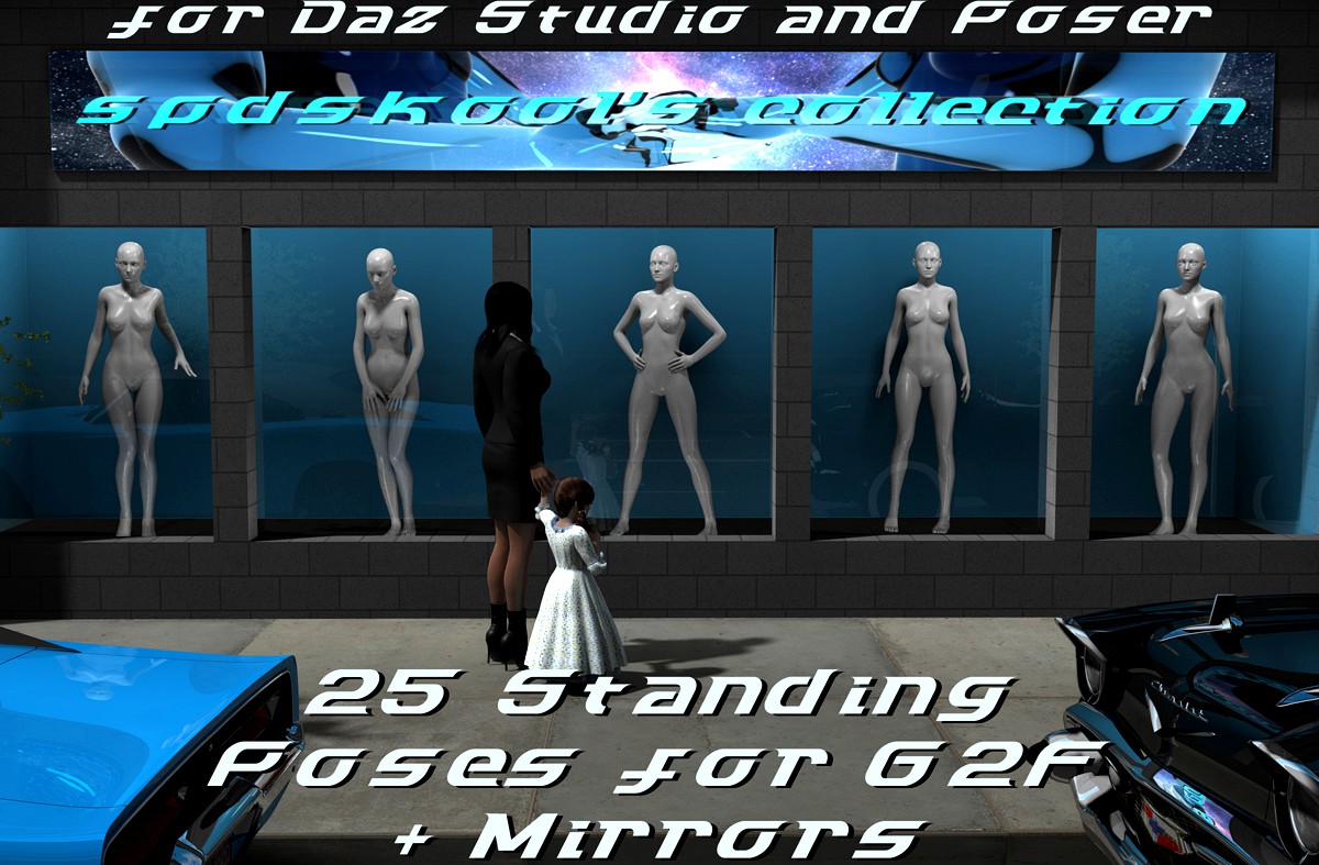 25 Standing Poses for G2F and Mirrors