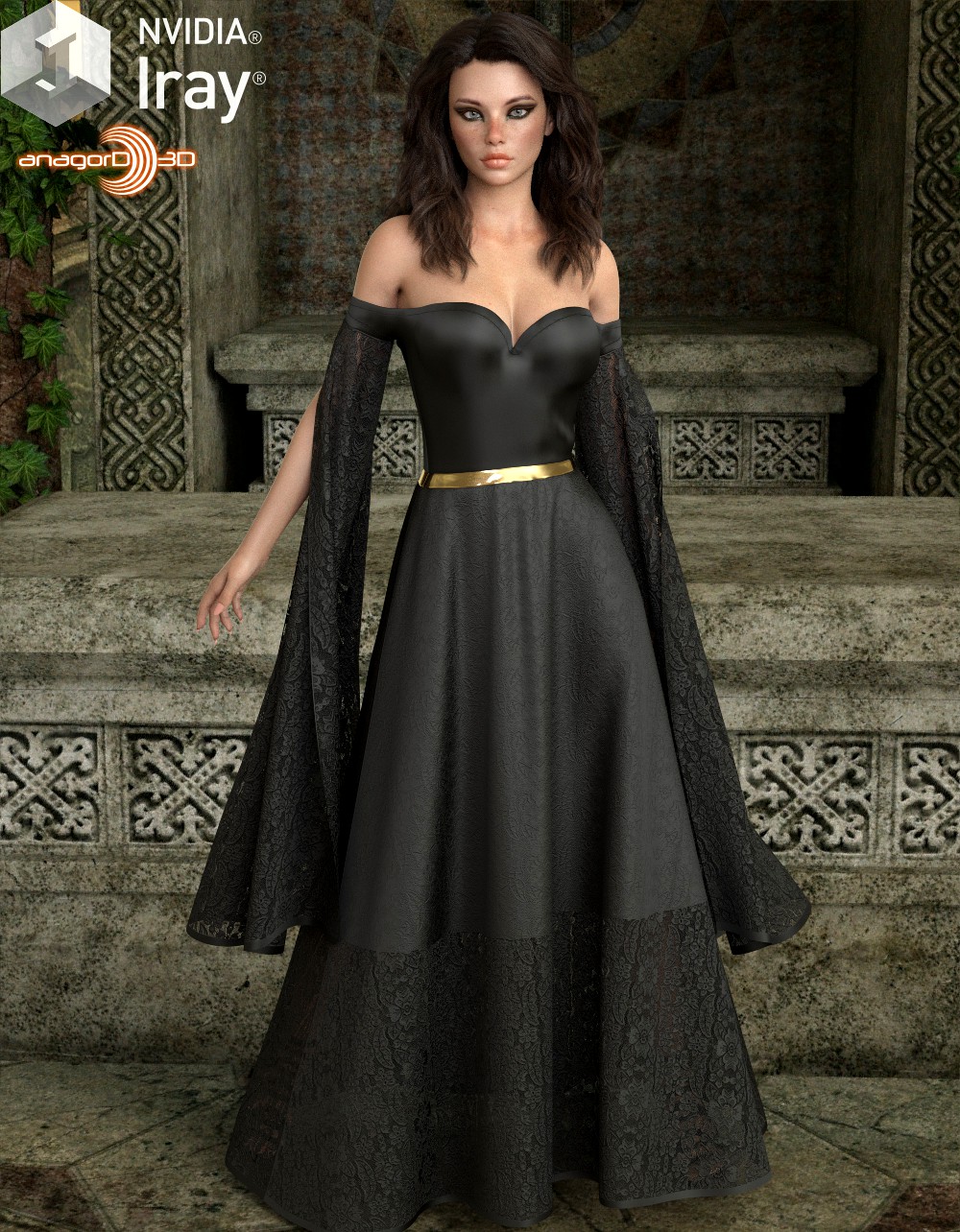 VERSUS - dForce July Gown for Genesis 8 Females