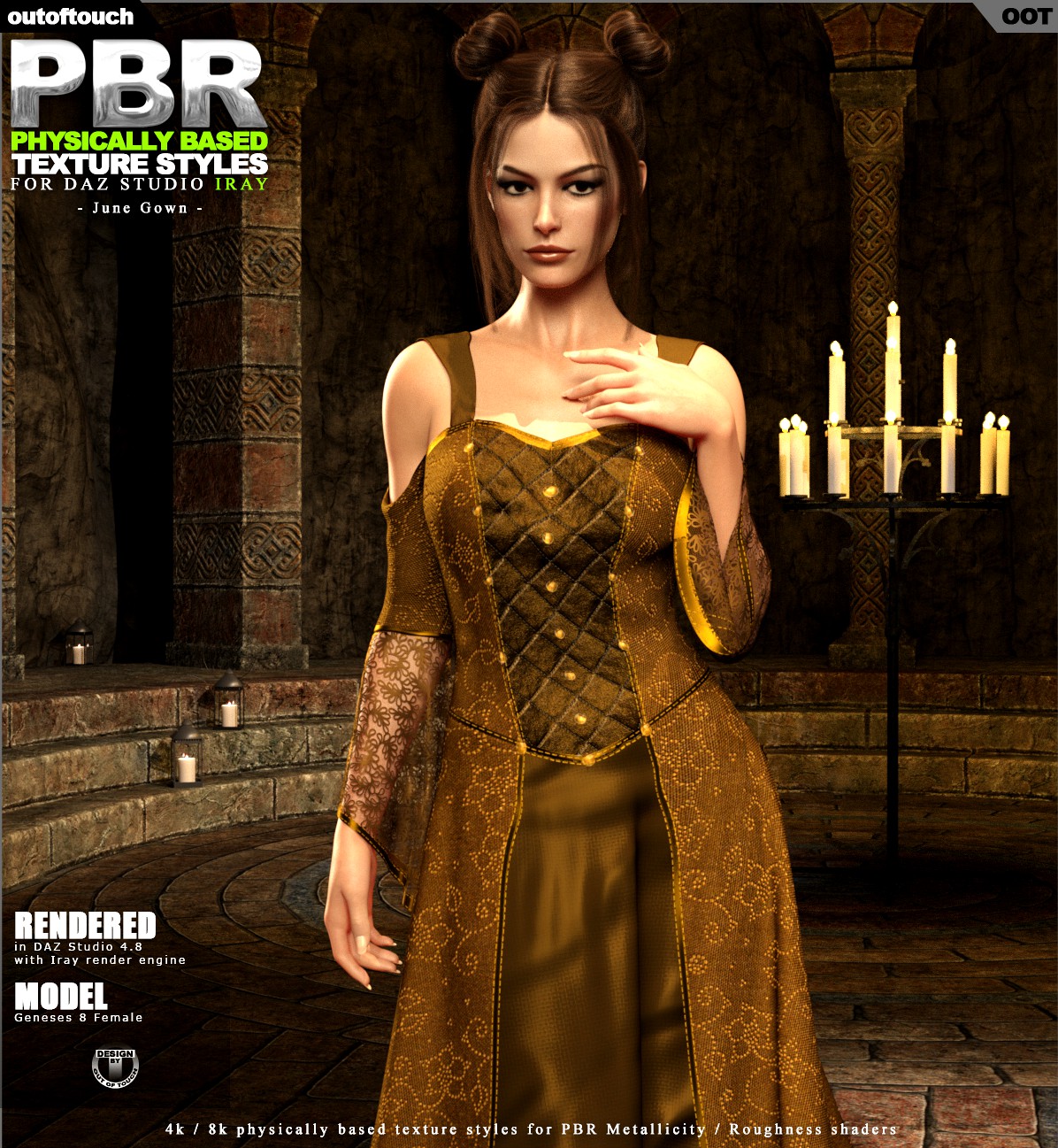 OOT PBR Texture Styles for June Gown