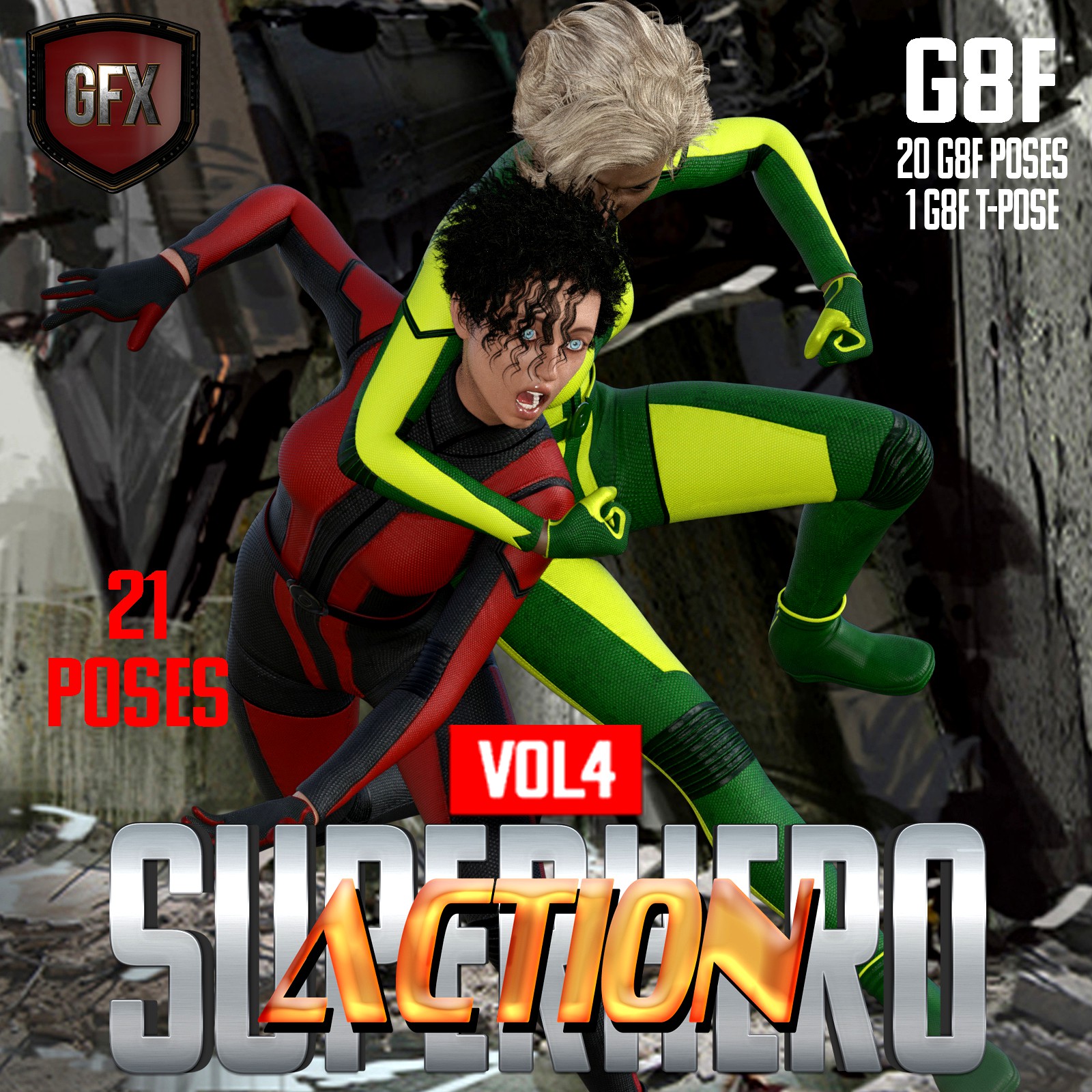 SuperHero Action for G8F Volume 4