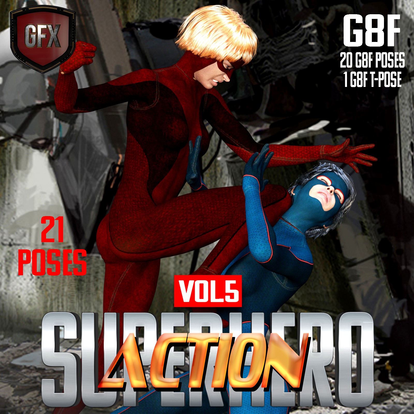 SuperHero Action for G8F Volume 5