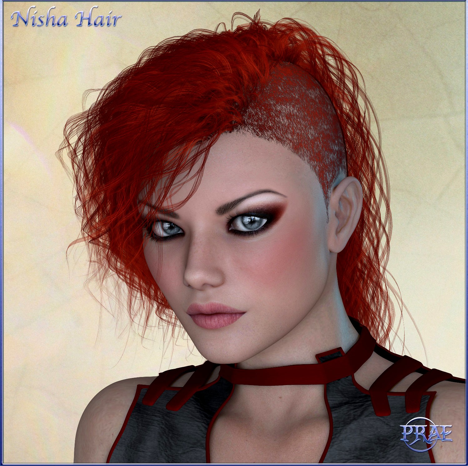 Prae-Nisha Hair For V4 Poser