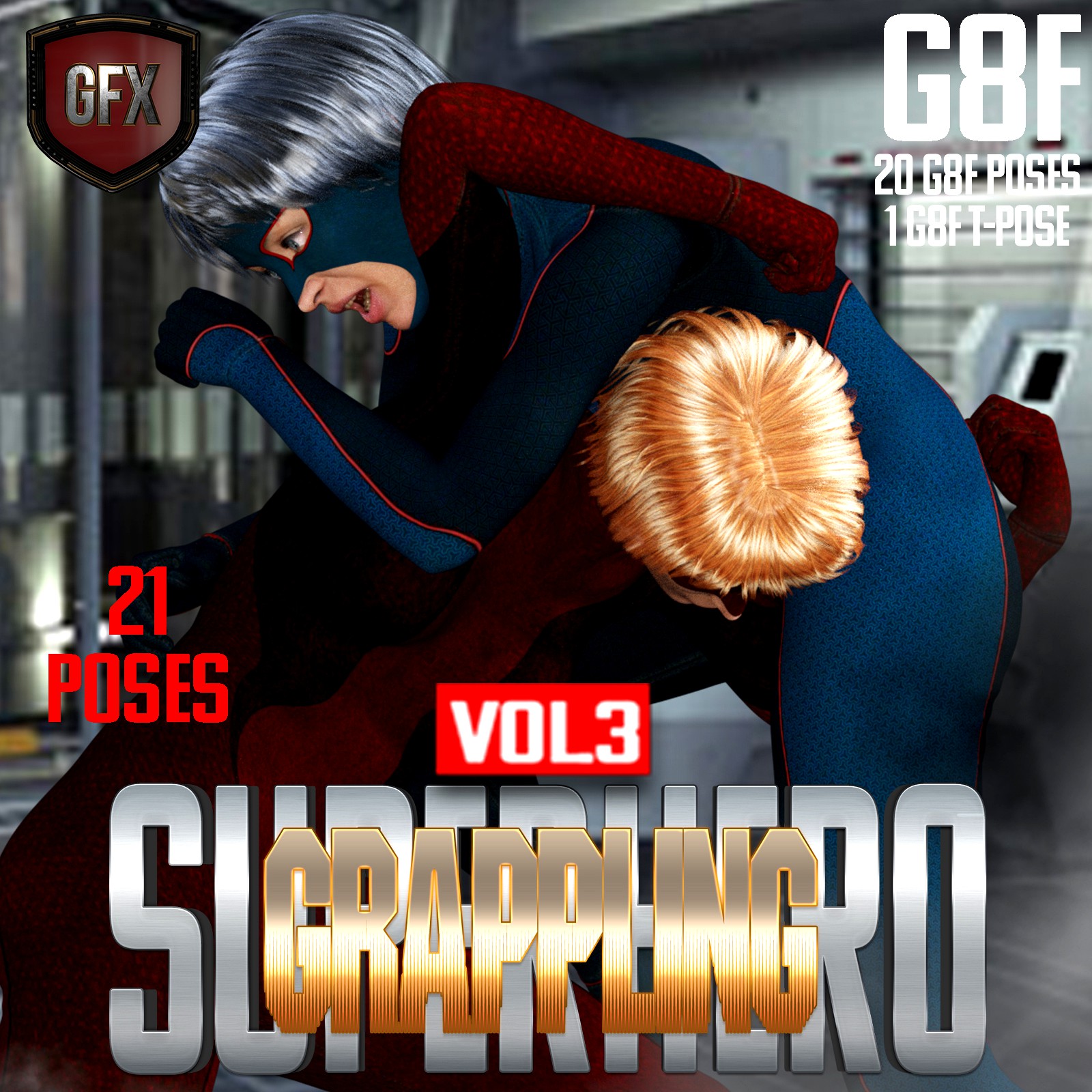 SuperHero Grappling for G8F Volume 3