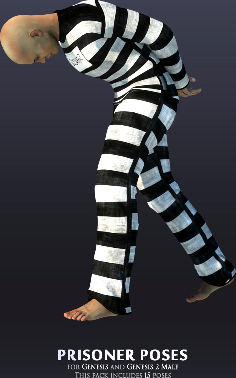 Prisoner poses for Genesis and Genesis 2 Male