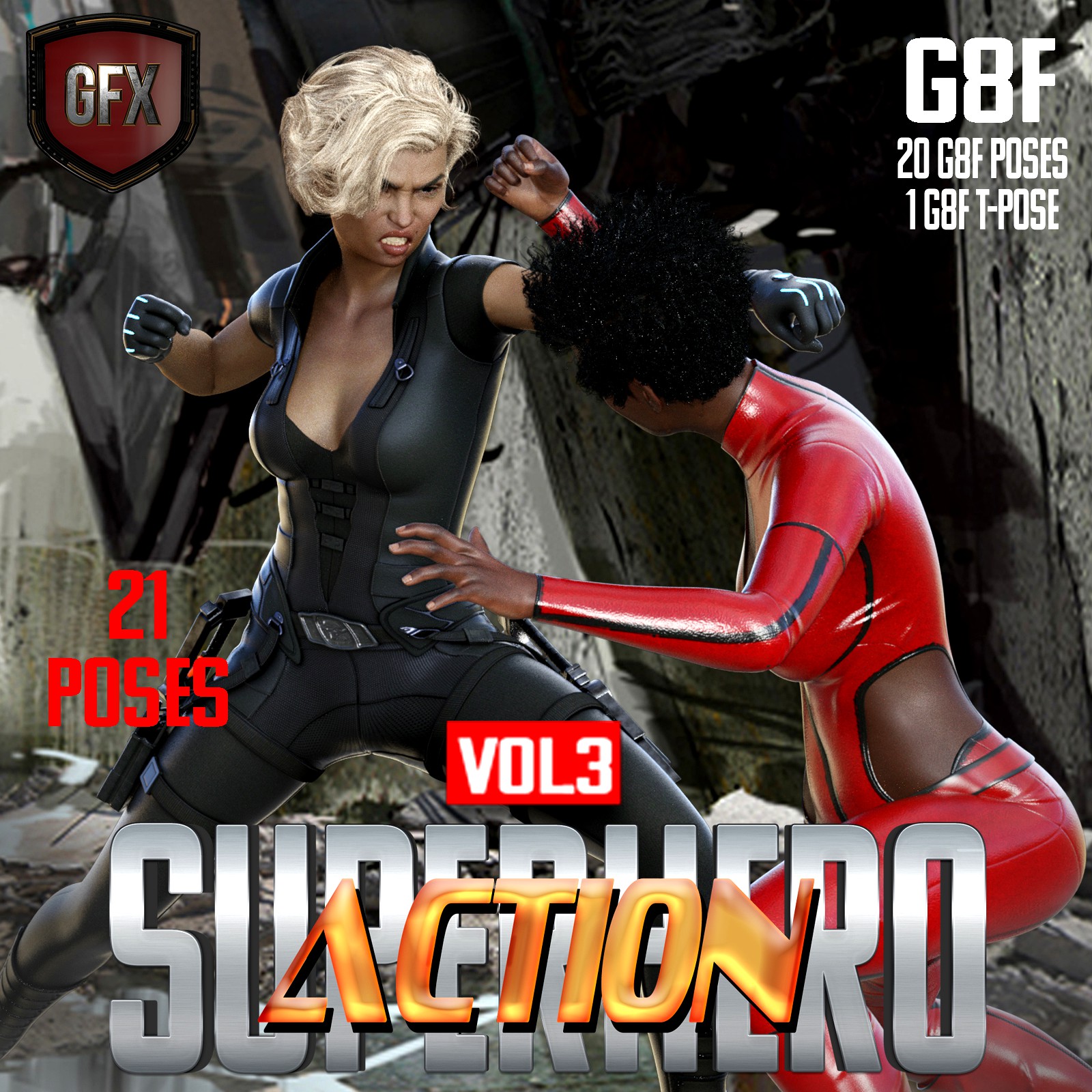 SuperHero Action for G8F Volume 3