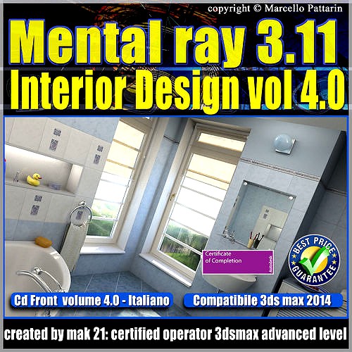 Mental ray 3 11 3dsmax 2014 Vol 4 Interior Design cd front