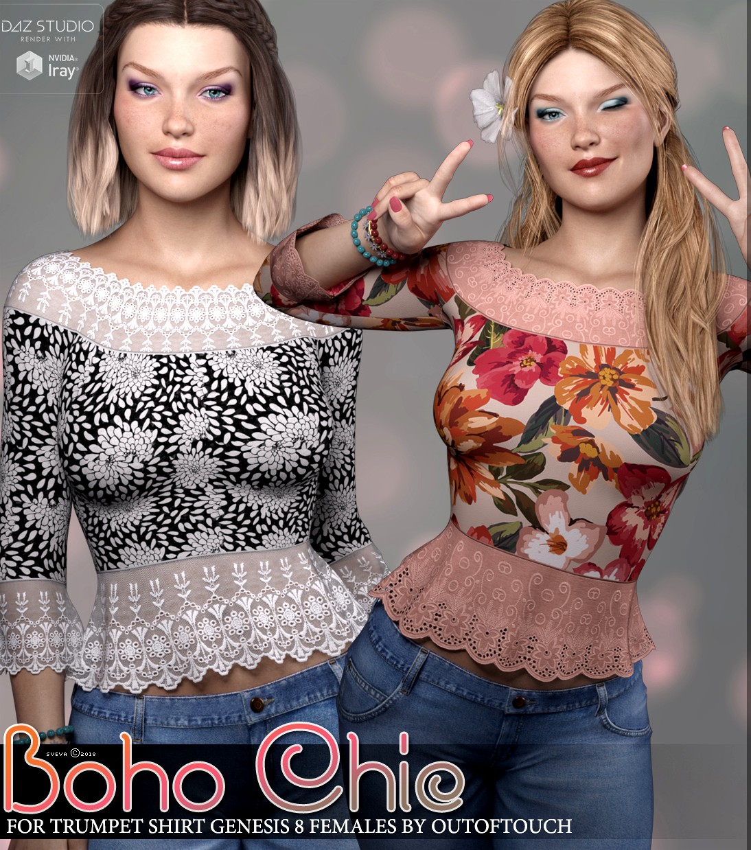 Boho Chic for Trumpet Shirt Genesis 8 Females