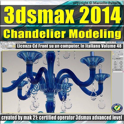 3ds max 2014 Chandelier Modeling vol  48 CD front