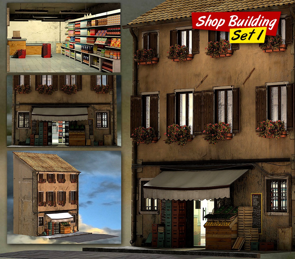 Shop Building Set 1 - Extended License