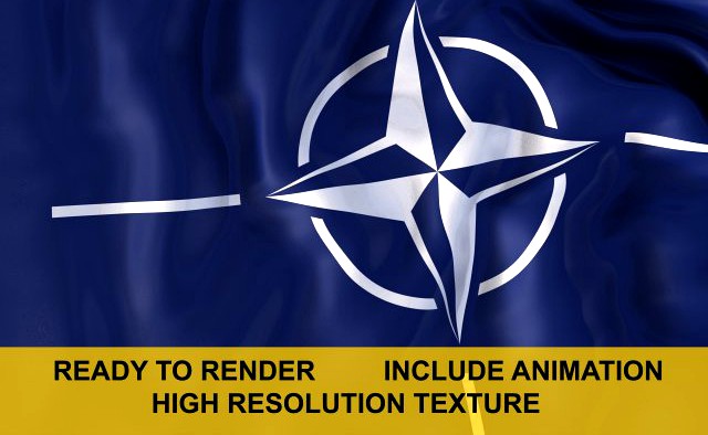 NATO 3d Flag 3D Model