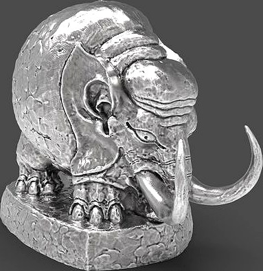 Baby Woolly Mammoth desktop miniature | 3D
