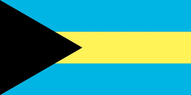 Bahamas flag 3D Model