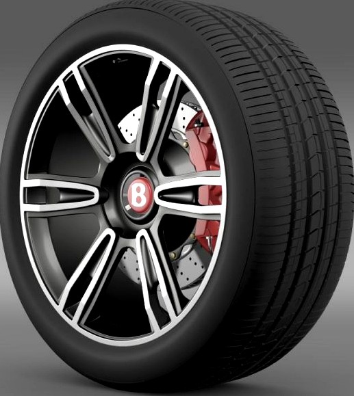Bentley Continental GT wheel 2 3D Model
