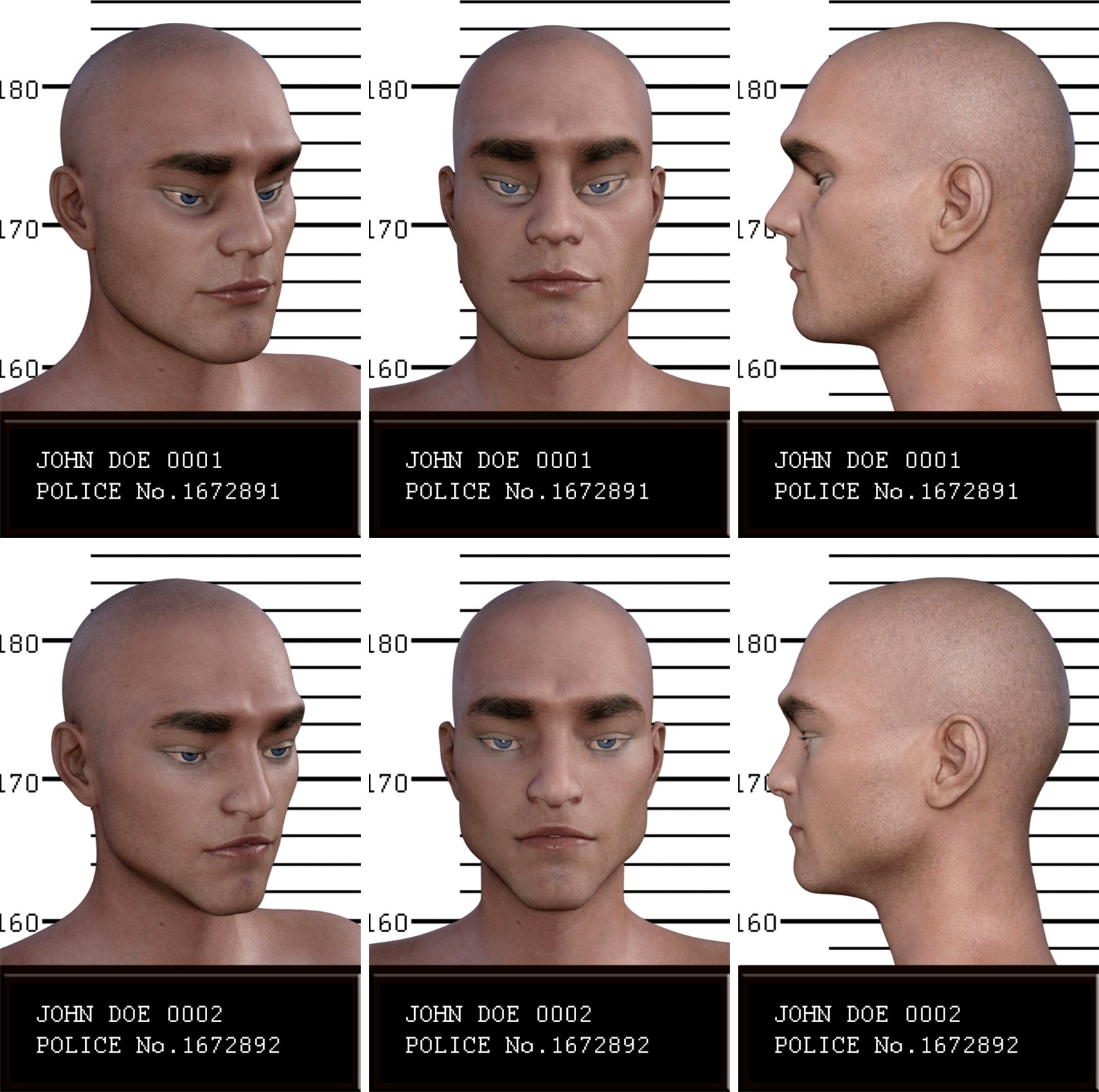 Psycho Faces for Genesis 8 Male