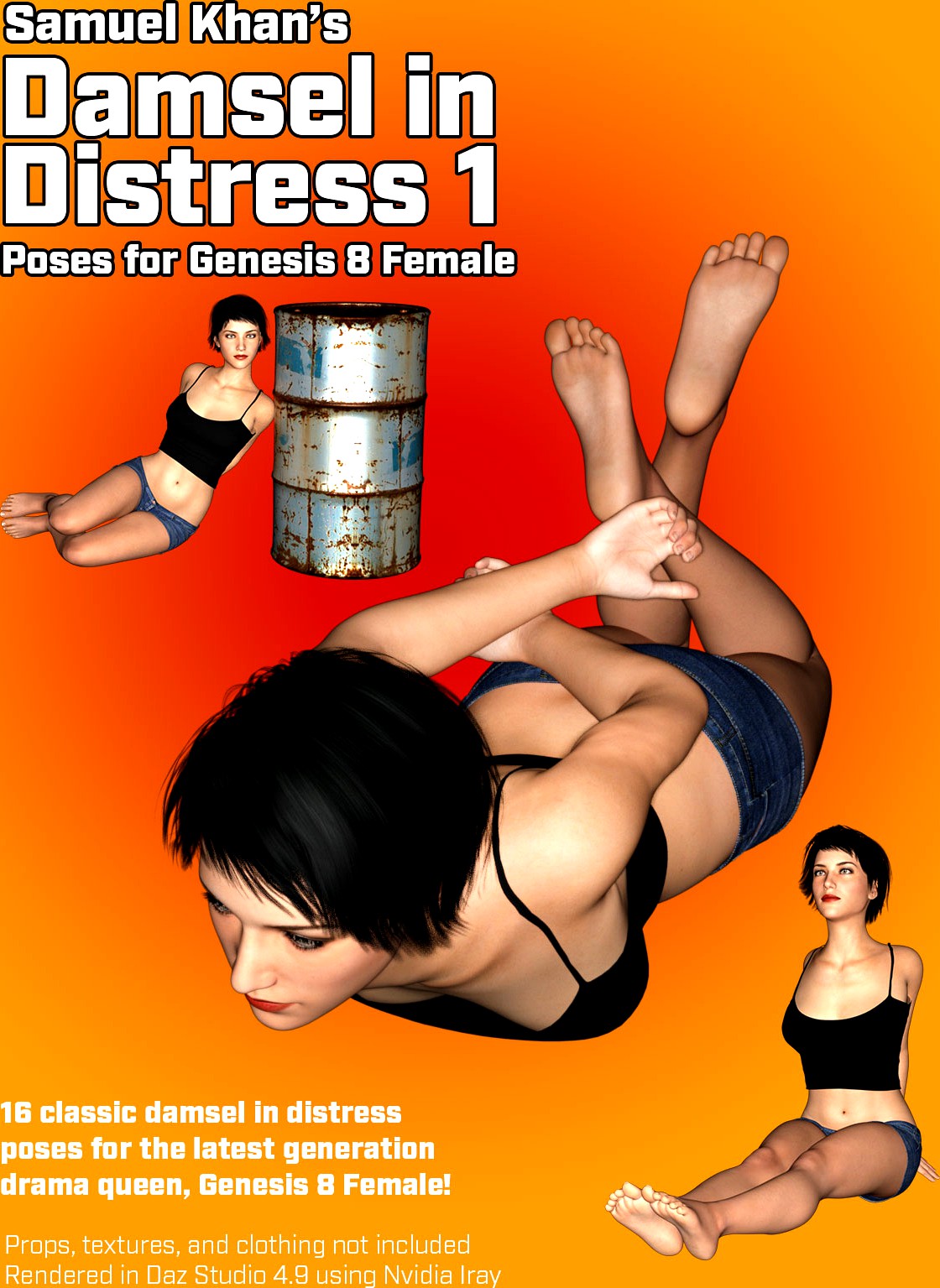 Samuel Khan's Damsel in Distress Poses 1 for G8F