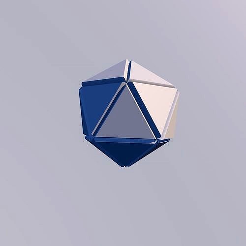 Sci Fi Object no 4 - Pyramid Sphere Torus 2019 Low Poly