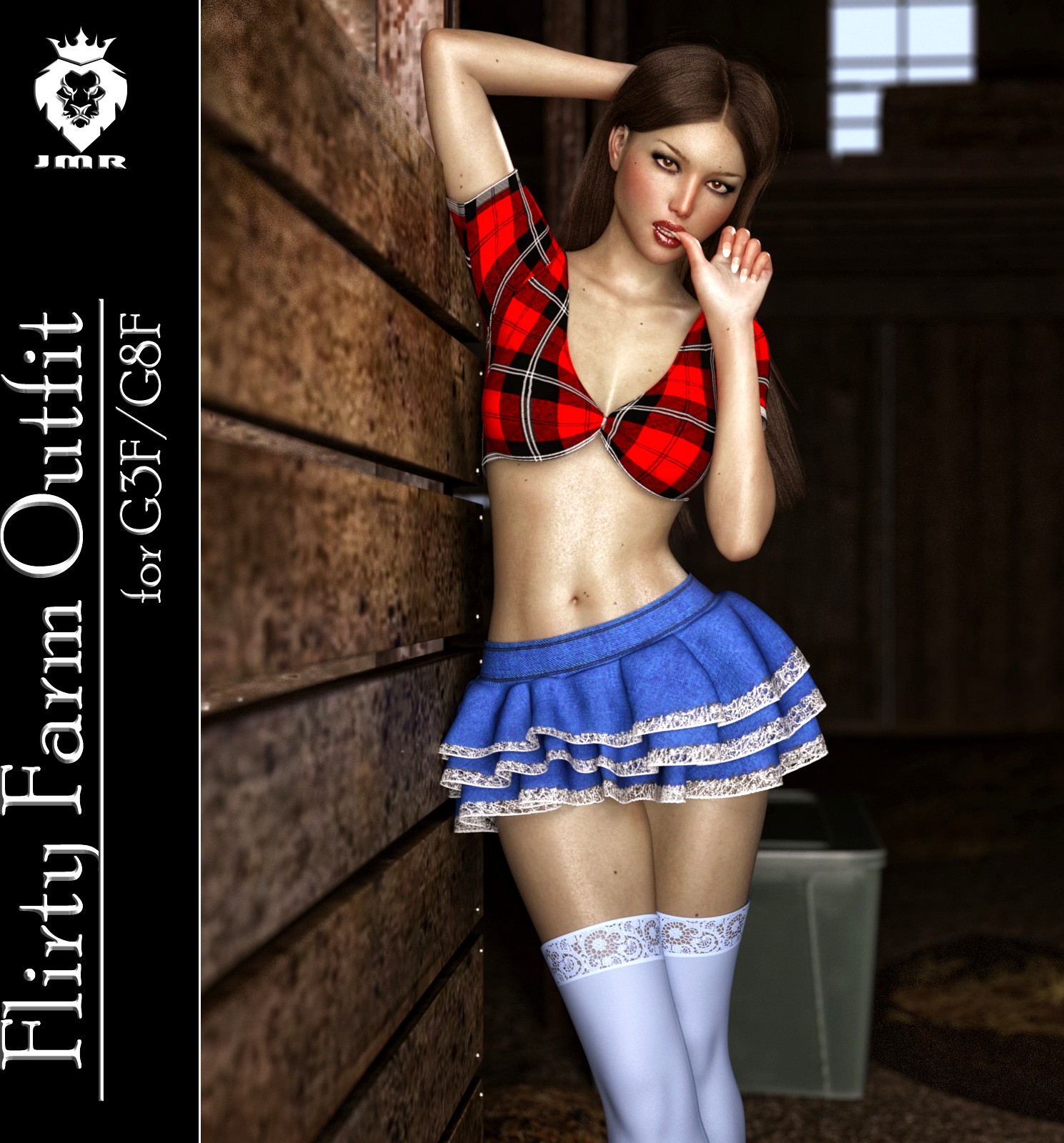JMR Flirty Farm Outfit for G3F/G8F