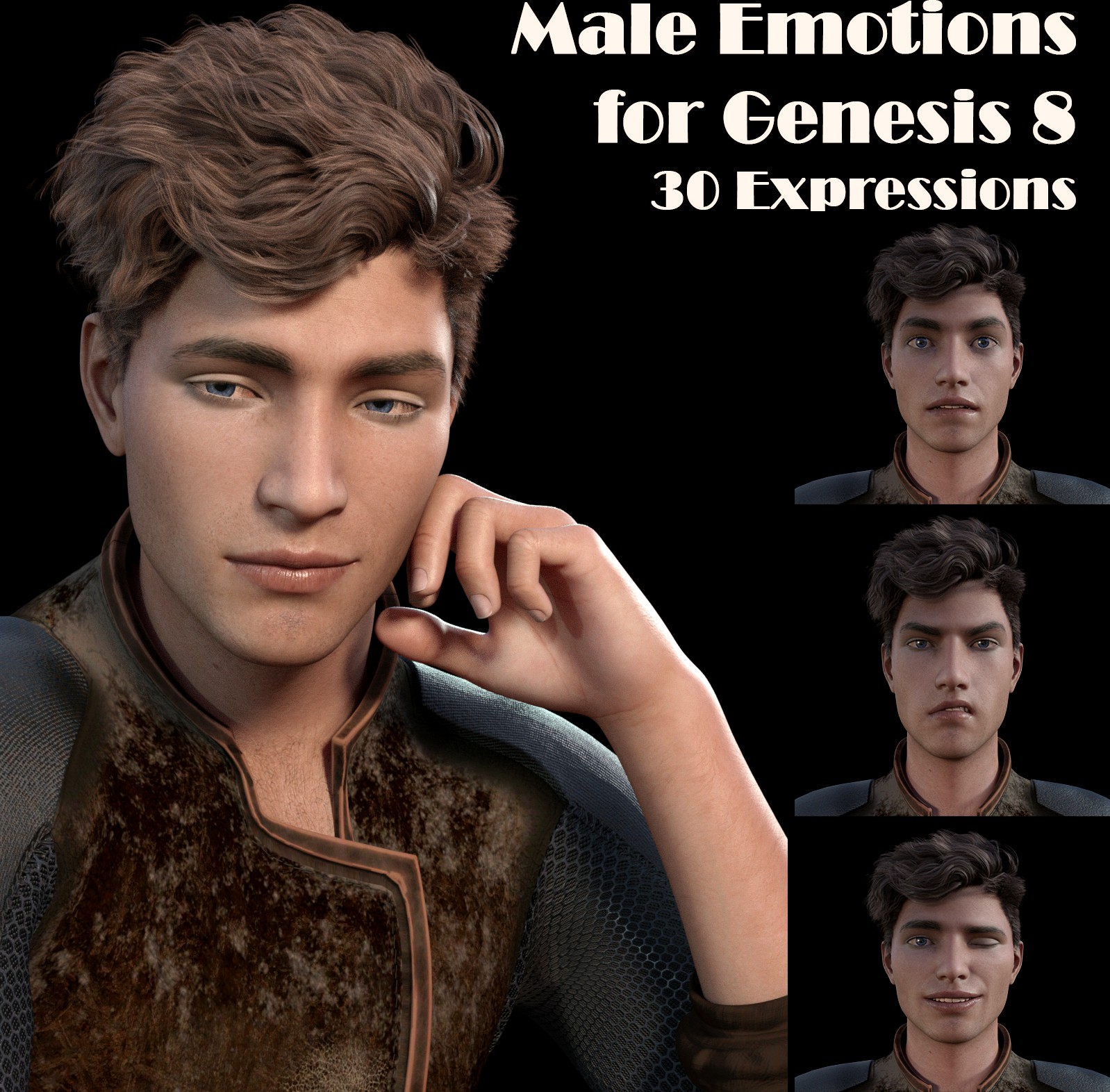 Male Emotions for Genesis 8