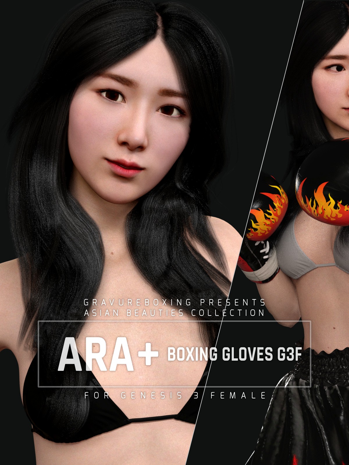 Ara + Boxing Gloves G3F for Genesis 3 Female Bundle
