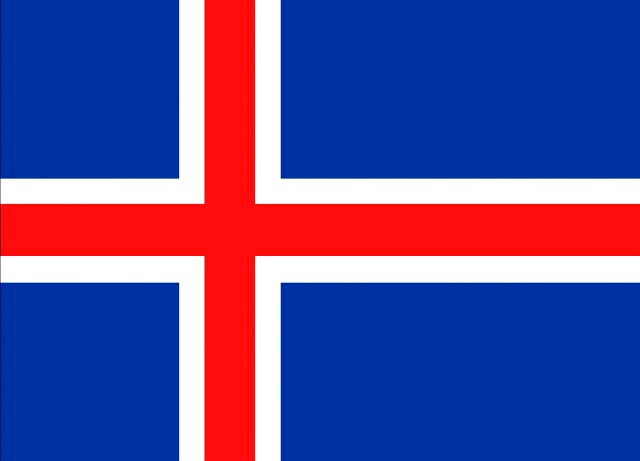 Iceland flag 3D Model