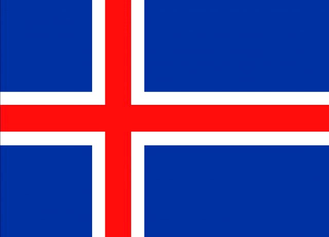 Iceland flag 3D Model