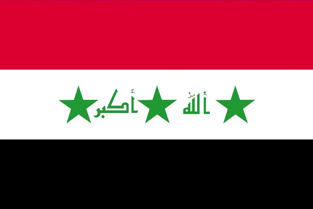 Iraq flag 3D Model