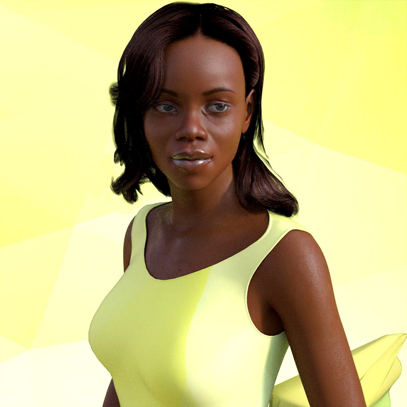 African Female Faces Morphs for Genesis 8 Female