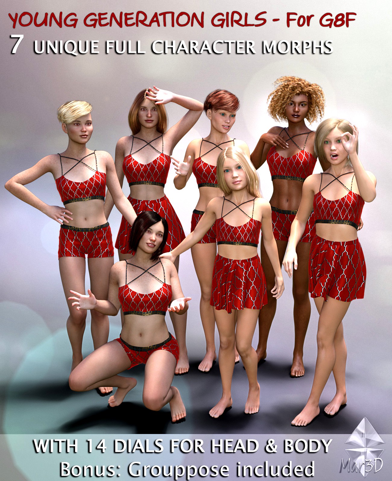 Young Generation Girls G8F  Full Custom Character Morphs