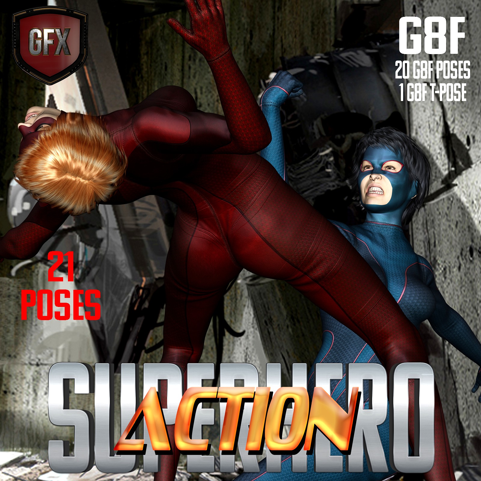 SuperHero Action for G8F Volume 1