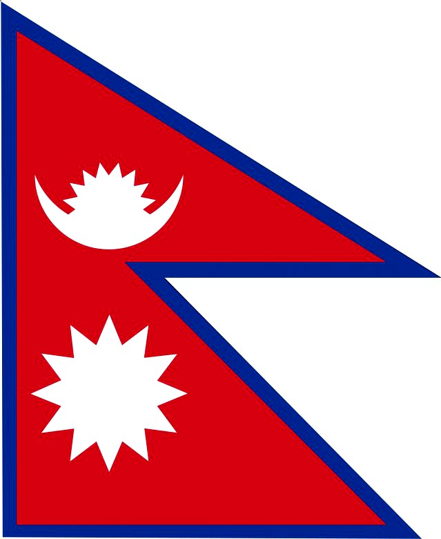 Nepal flag 3D Model