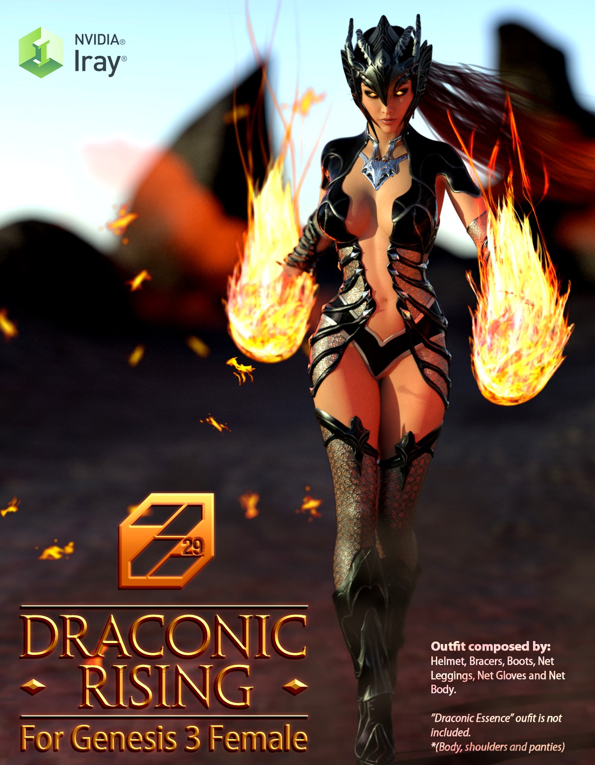 Draconic Rising for Genesis 3 Female
