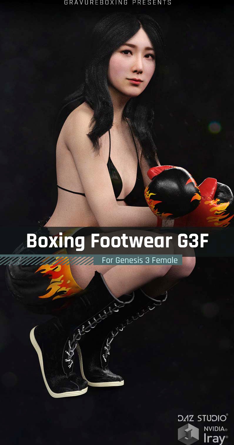 Boxing Footwear G3F for Genesis 3 Female