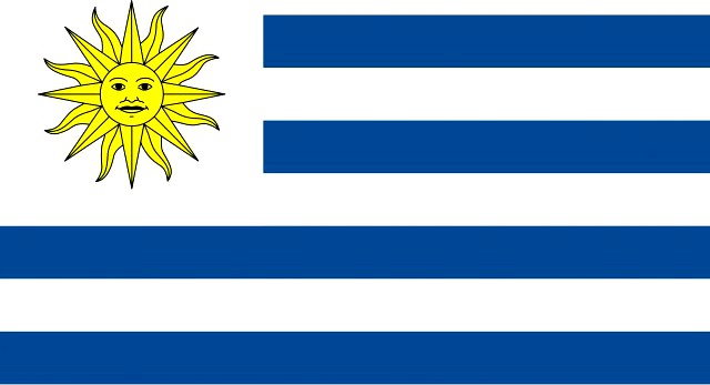Uruguay flag 3D Model
