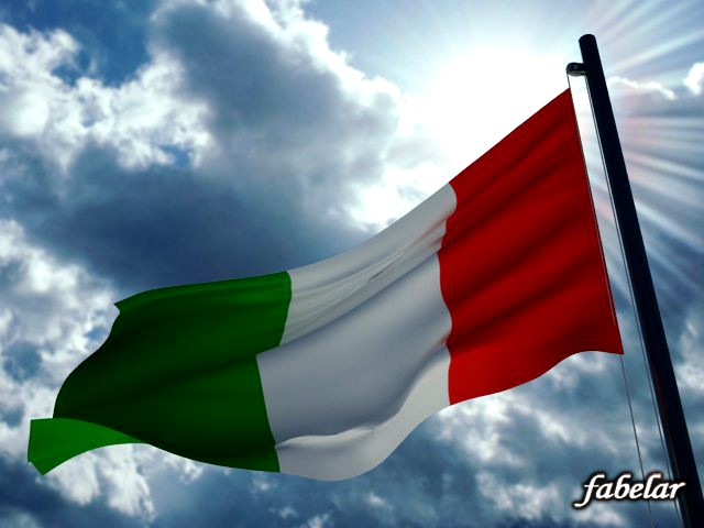 Italian flag 3D Model