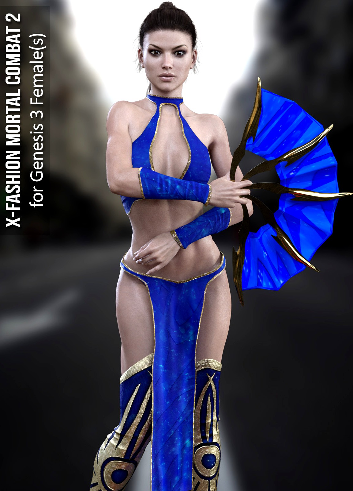 X-Fashion Combat 02 Bodysuit for Genesis 3 Females