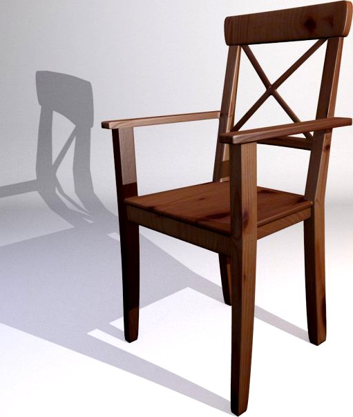 3D model Ikea chair Ingolf 3D Model