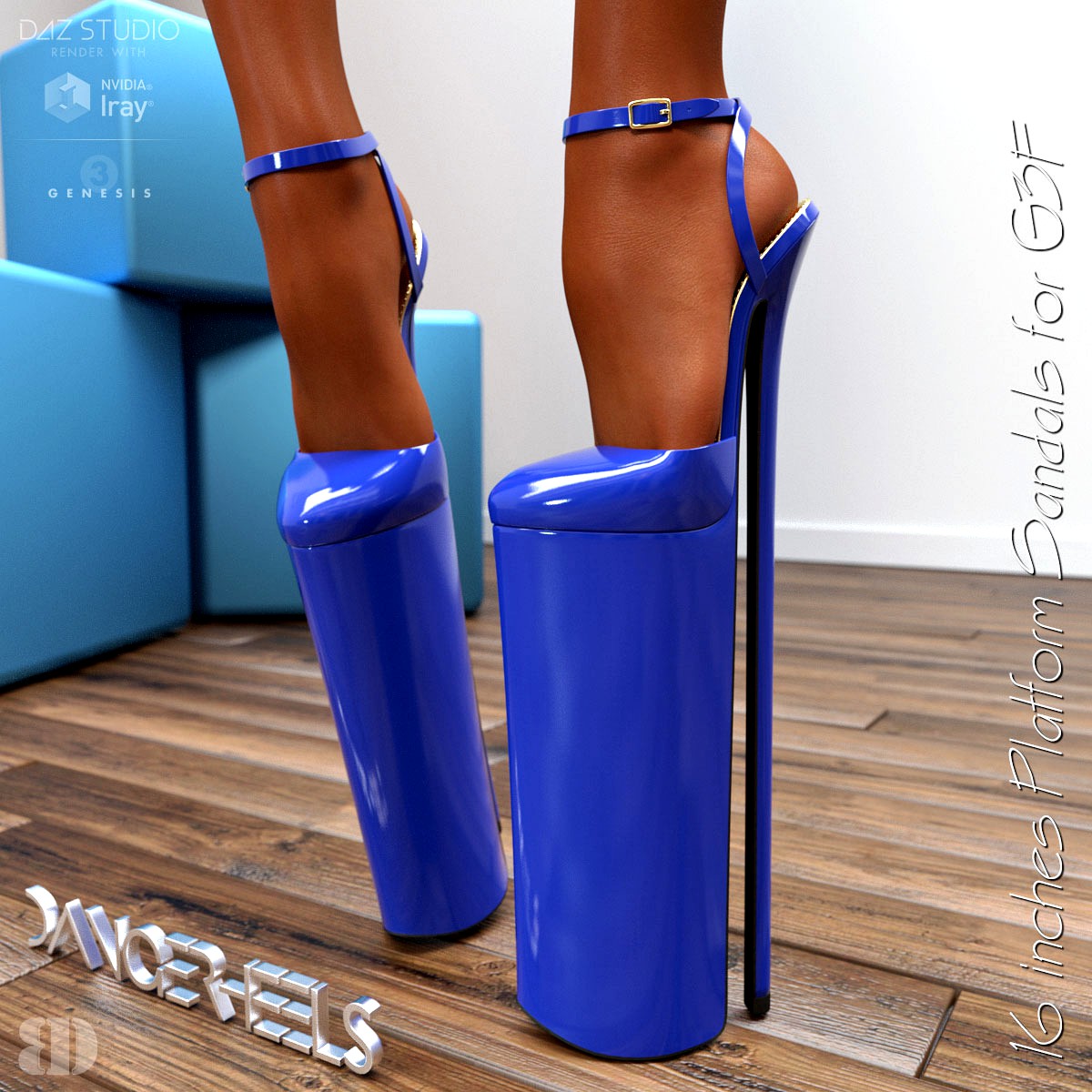 DANGERHEELS - 16 inches Platform Sandals for G3F