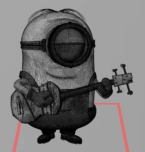 MINION PLAYING GUITAR 3D PRINT FILE | 3D model