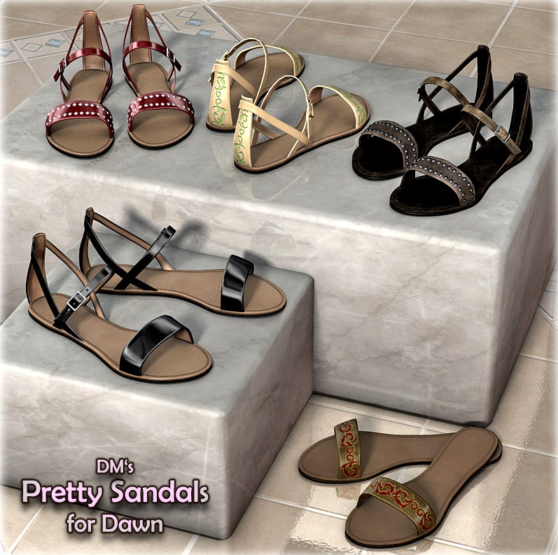 DMs Pretty Sandals for Dawn - Extended License