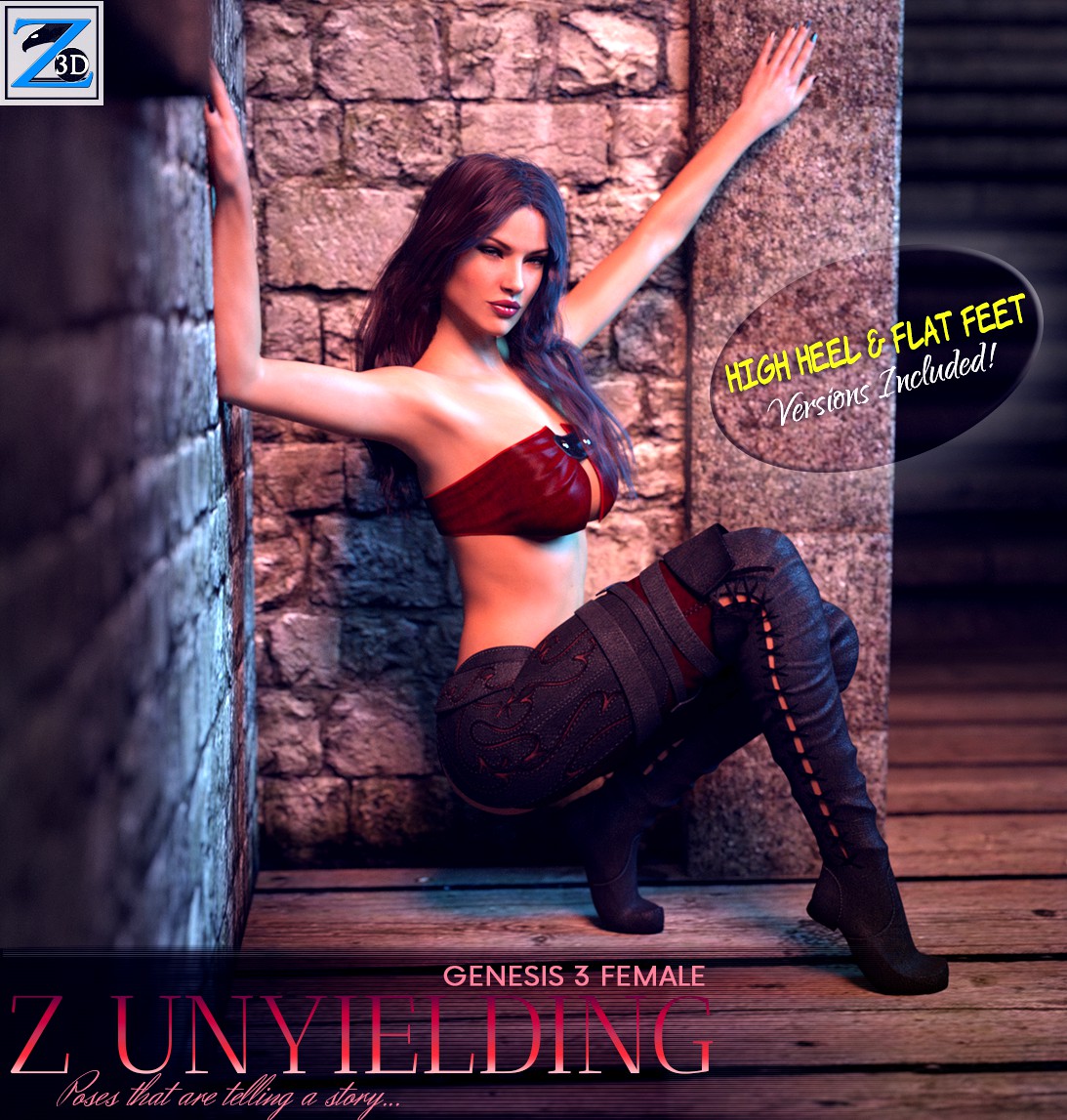 Z Unyielding - Poses for Genesis 3 Female