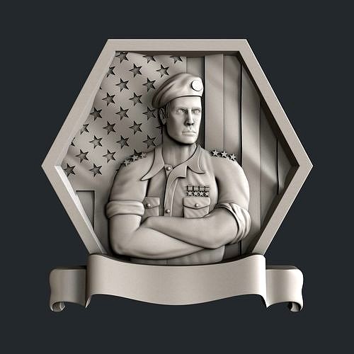 3d STL models for CNC router military