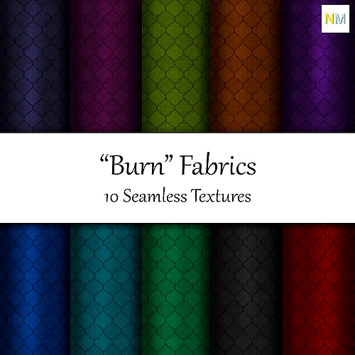 Burn Fabrics Seamless Textures Se 3d model