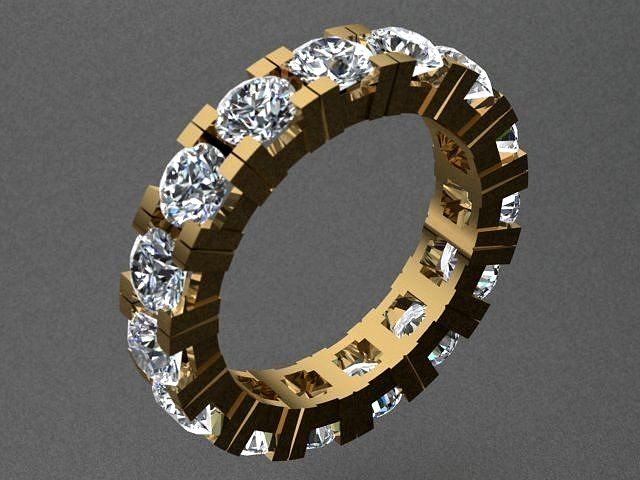 Tiffany Style Diamond Ring | 3D
